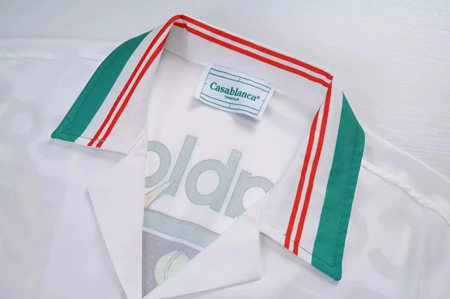 Casablanca Tennis Club striped shirt and shorts set product detail image 2