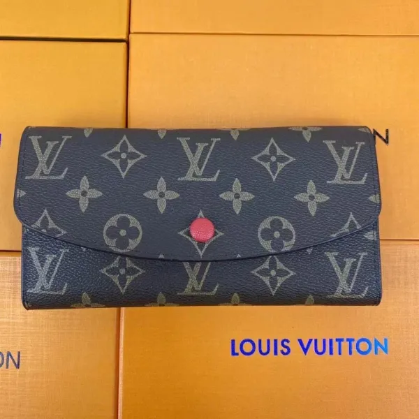 Louis Vuitton Monogram Eclipse Long Wallet Navy Blue - 1