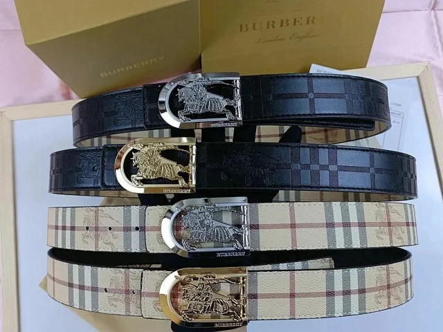 Burberry Belts Check Pattern Equestrian Knight Buckle product detail image 5