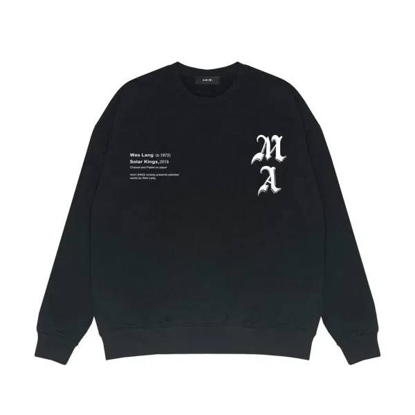 Amiri Wes Lang Collaboration Black Graphic Hoodie - 1