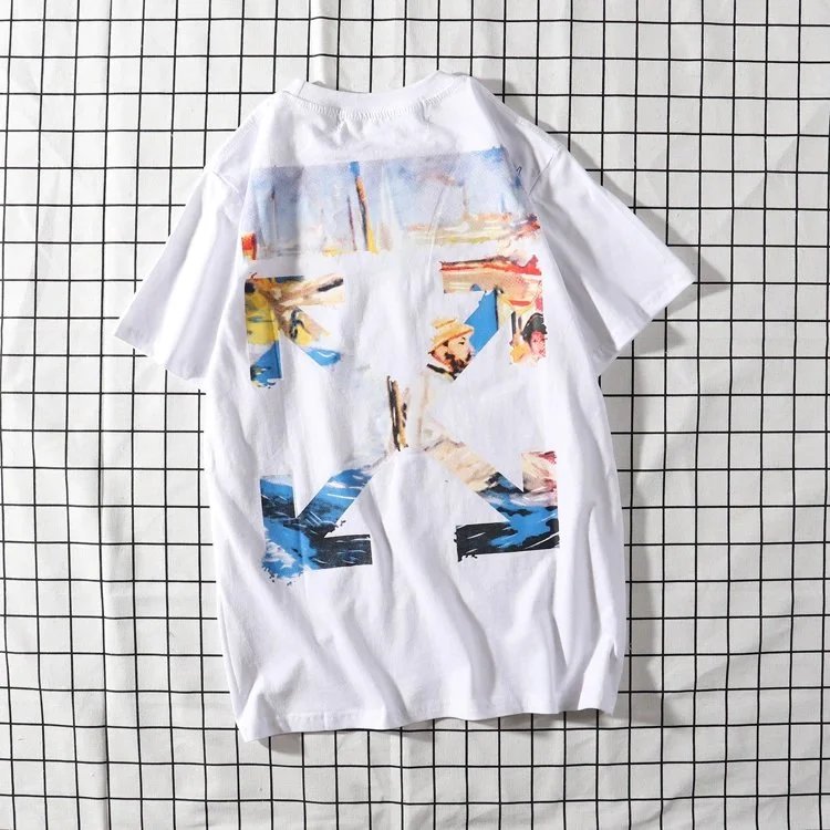 Off-White Arrow Print T-Shirt Black and White - 15