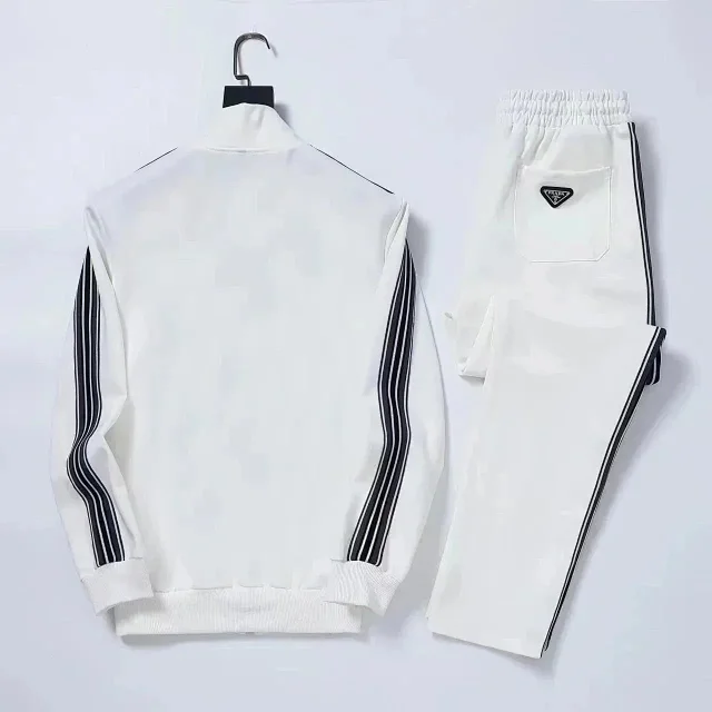 Prada Matching Sets Zip-Up Track Jacket and Joggers Set product detail image 4