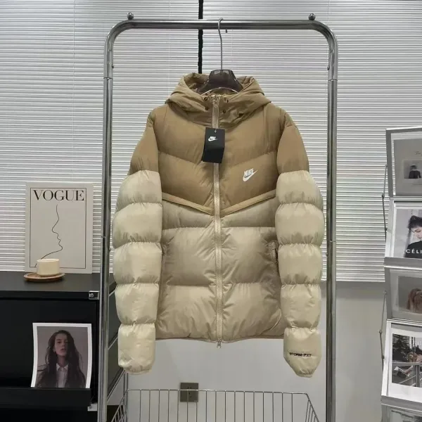 Nike Storm-Fit Puffer Jacket Beige Two-Tone Down-Jacket - 1