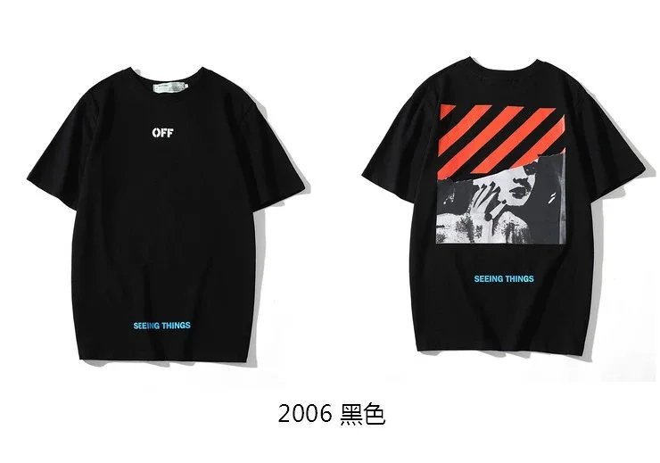 Off-White Arrow Print T-Shirt Black and White - 30