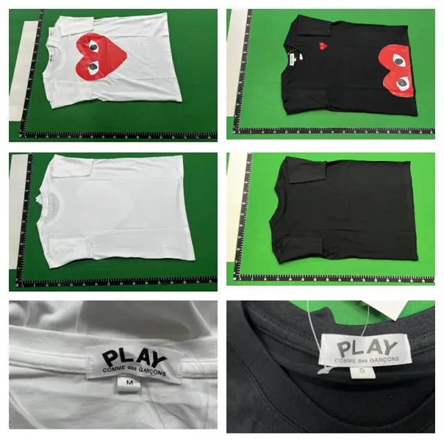 Comme des Garçons T-Shirts PLAY heart graphic short-sleeve T-shirt product detail image 2