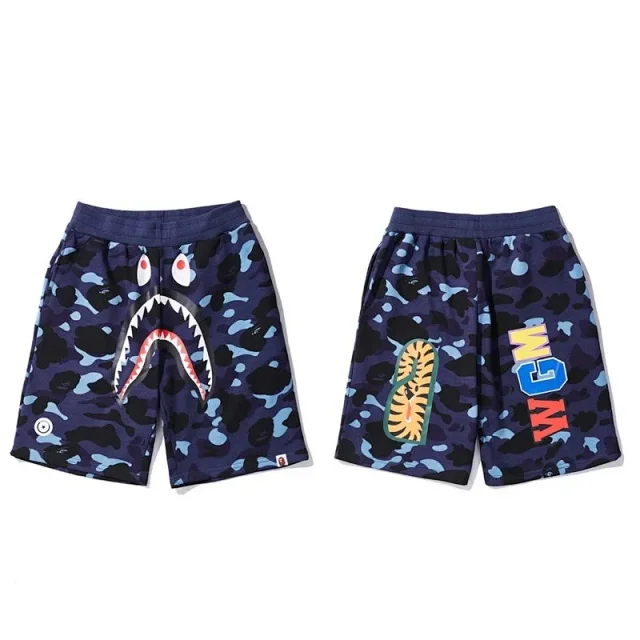 A BATHING APE Shorts Shark Face Camo product detail image 6