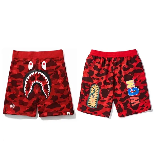 A BATHING APE Shorts Shark Face Camo product detail image 9