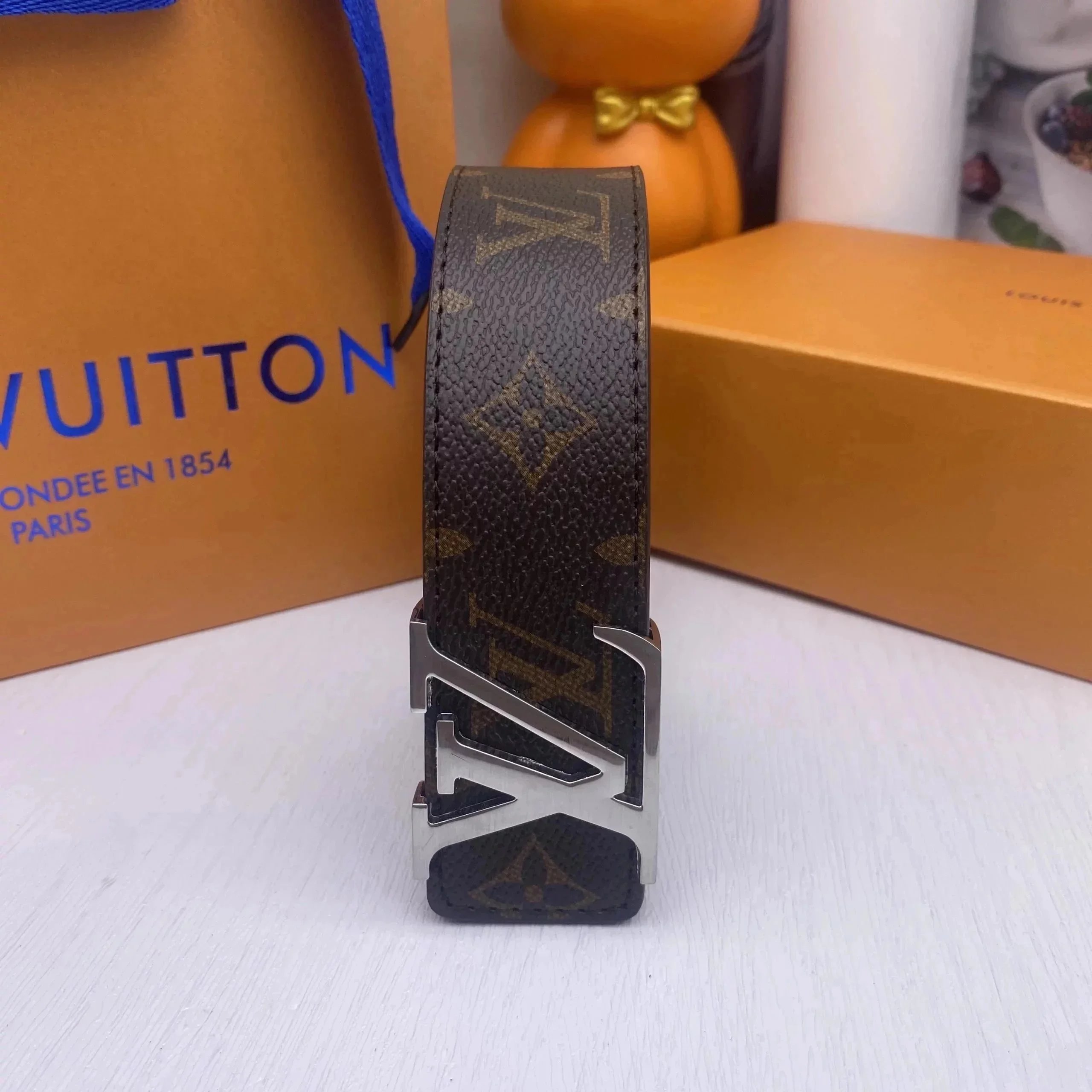 Louis Vuitton Belts Monogram Belt with LV Buckle — 08