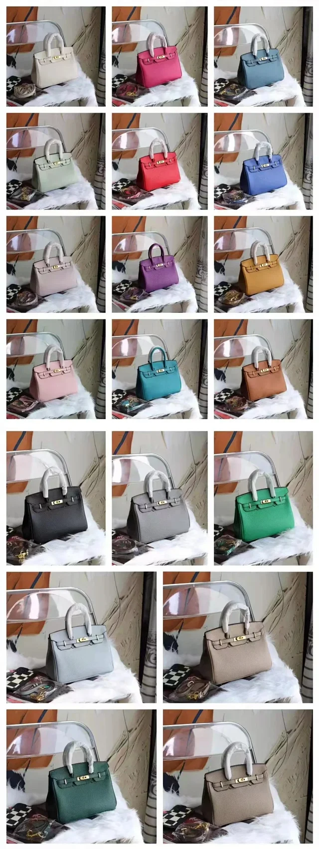 Unbranded Handbags Top-Handle Flap Handbag with Turn-Lock Strap Detail product detail image 1