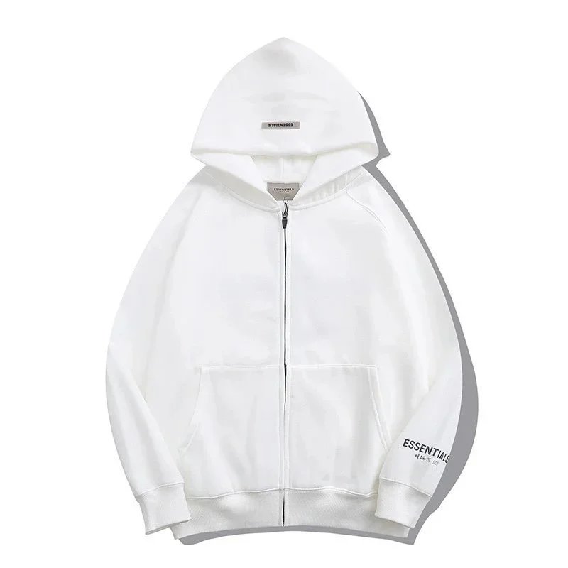 Fear of God Essentials Black Oversized Hoodie - 8