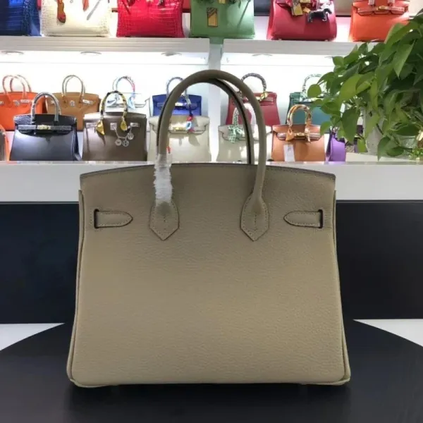 Hermès Birkin 25 Togo Leather Bleu Jean Handbag - 6
