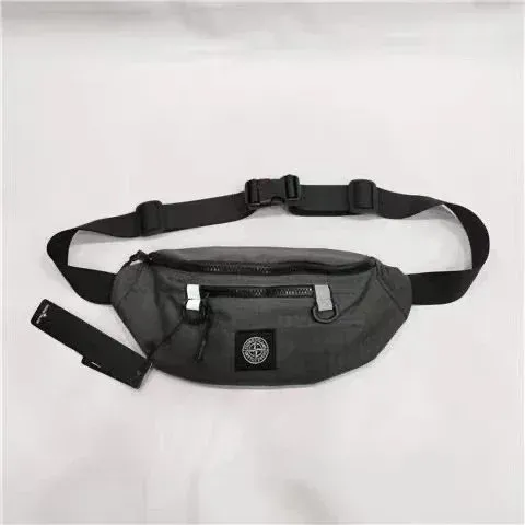 Stone Island Compass Logo Belt Bag Gray - 1