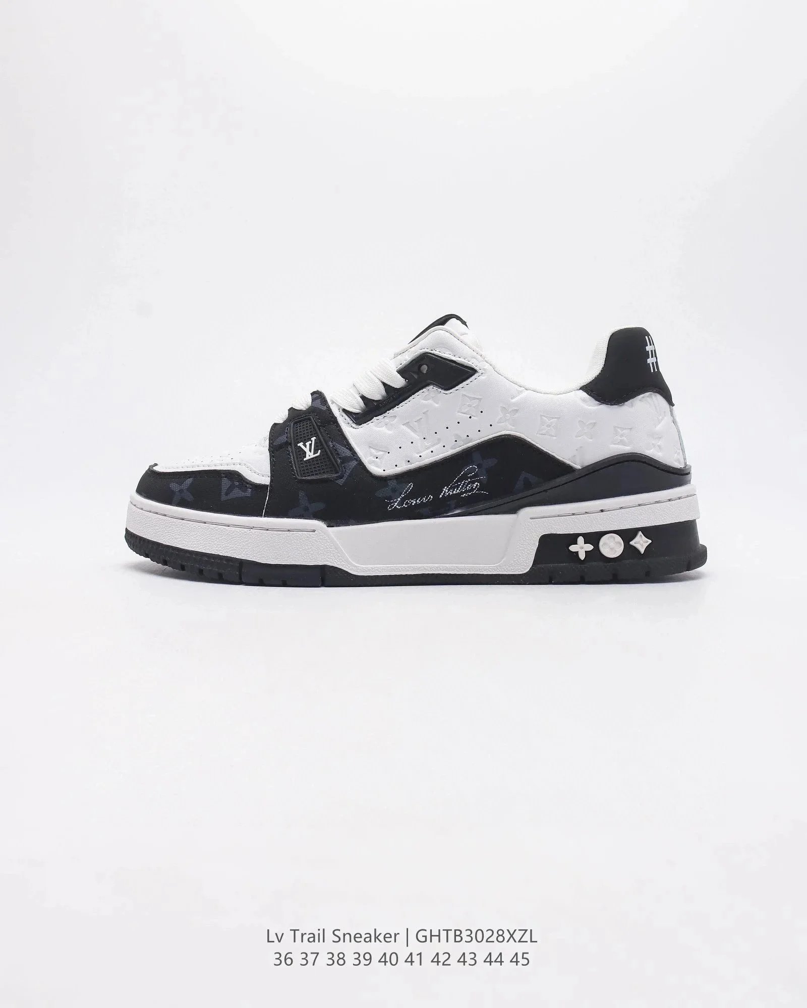 Louis Vuitton Trainer Sneaker White Gray Mesh Sneakers - 7