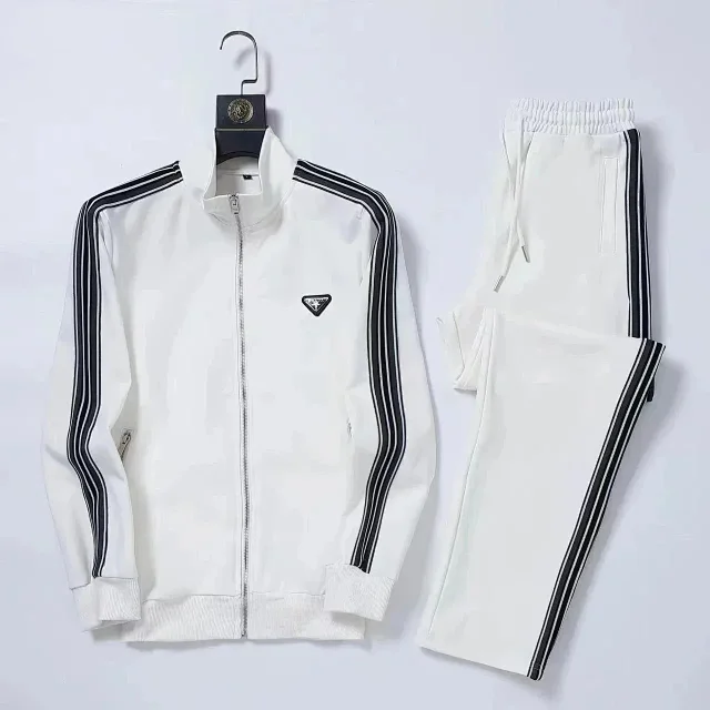 Prada Matching Sets Zip-Up Track Jacket and Joggers Set product detail image 3