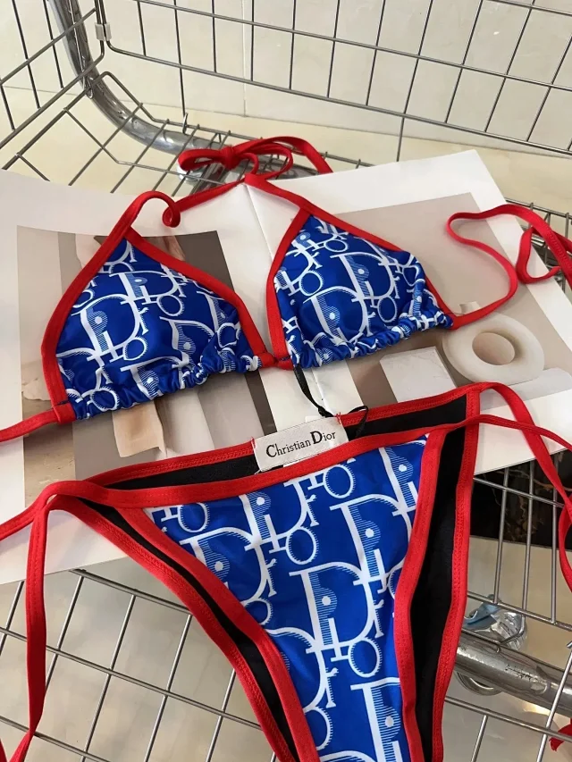 Christian Dior Swimwear Triangle string bikini set product detail image 3