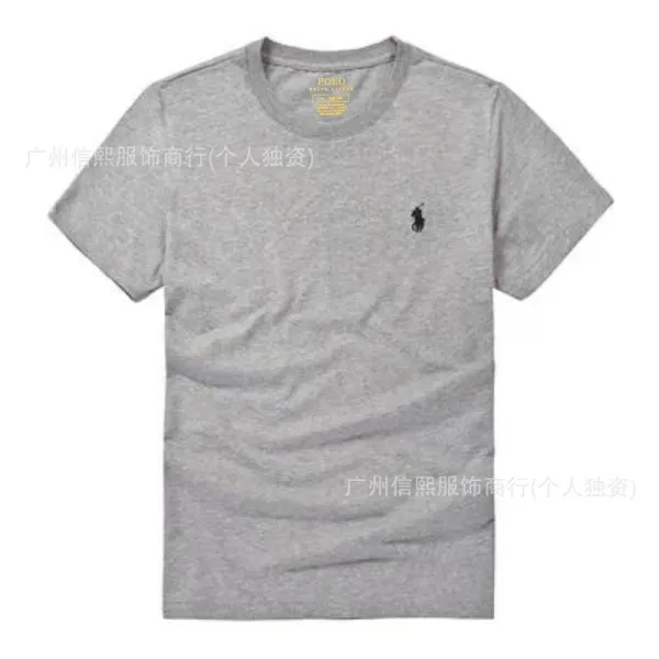 Ralph Lauren Classic Fit Cotton T-Shirt Gray T-Shirt - 1
