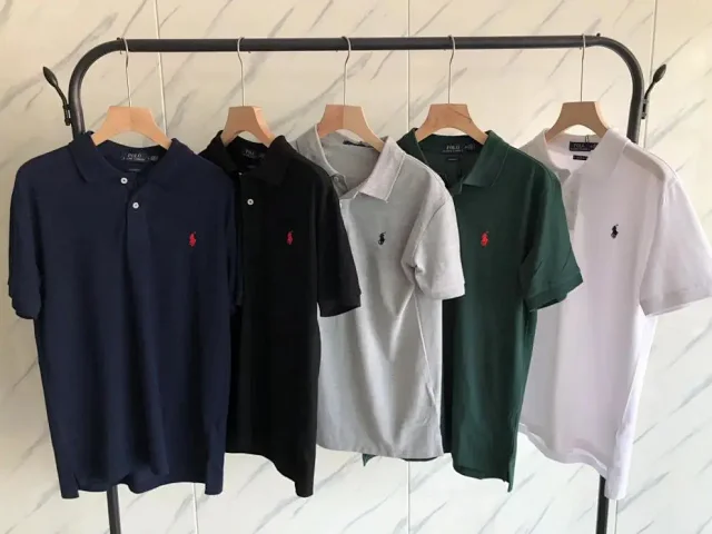 Unbranded T-Shirts Short-Sleeve Polo Shirt with Embroidered Horse Motif product detail image 2