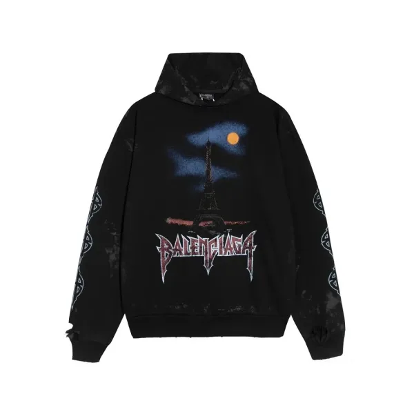 Saint Tears Oversized Hoodie Black - 3