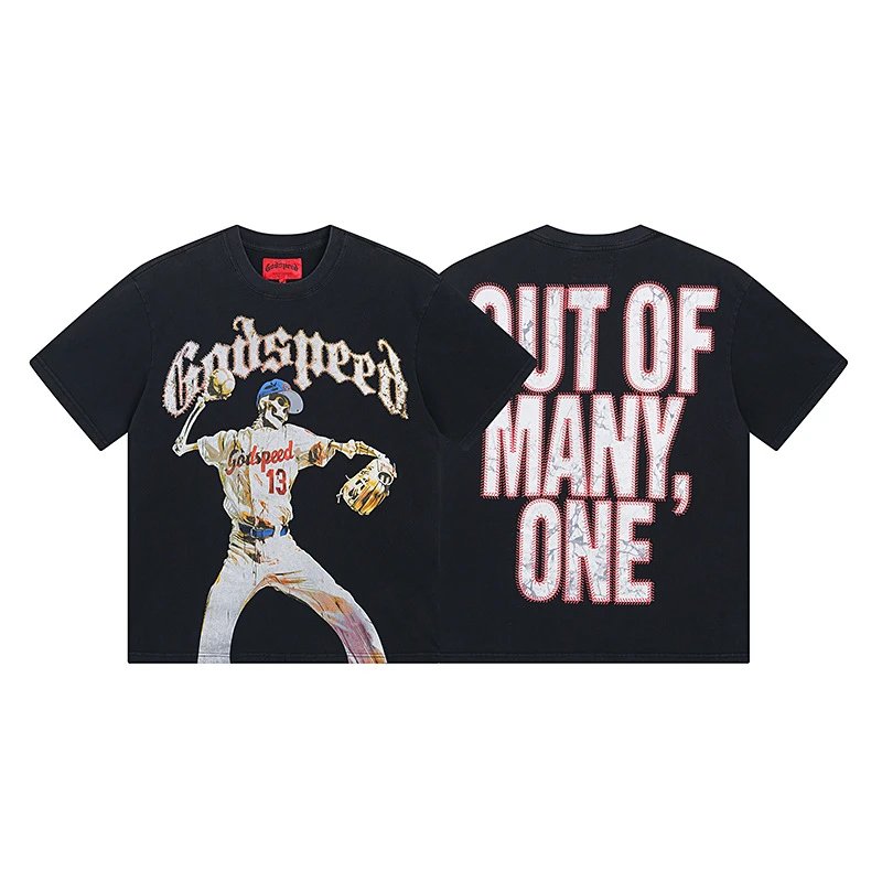 Godspeed T-Shirts Graphic short-sleeve T-shirt — 1003 washed black