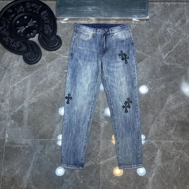 Chrome Hearts Jeans Loose-Fit Cross Patch product detail image 9