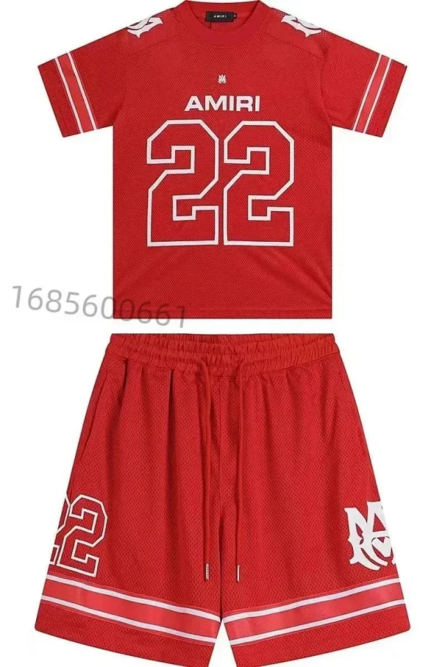 AMIRI Matching Sets Bleached Graphic T-Shirt and Shorts Set product detail image 3