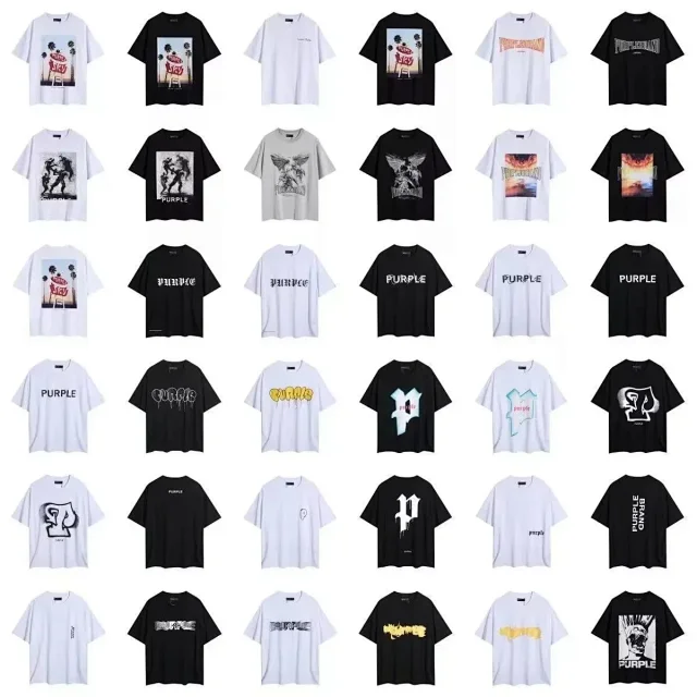 Purple Brand T-Shirts Short-Sleeve Graphic Logo product detail image 1