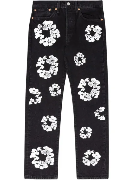 Off-White x Levi's Floral Print Denim Jacket Black - 13