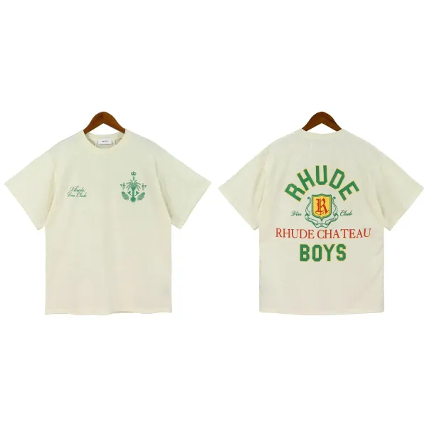 Rhude Chateau Boys Black Oversized T-Shirt - 6