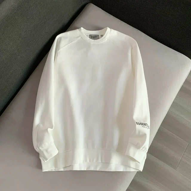 Fear of God Hoodies & Sweatshirts Essentials crewneck sweatshirt with raglan sleeves product detail image 7