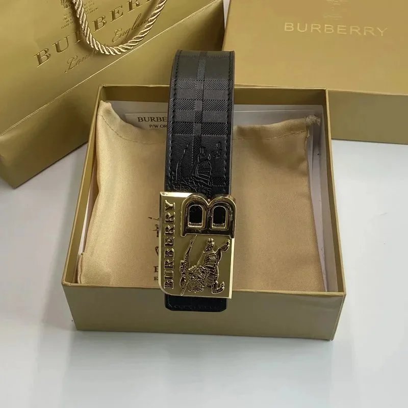 Burberry Belts Check-pattern belt with TB monogram buckle image 6