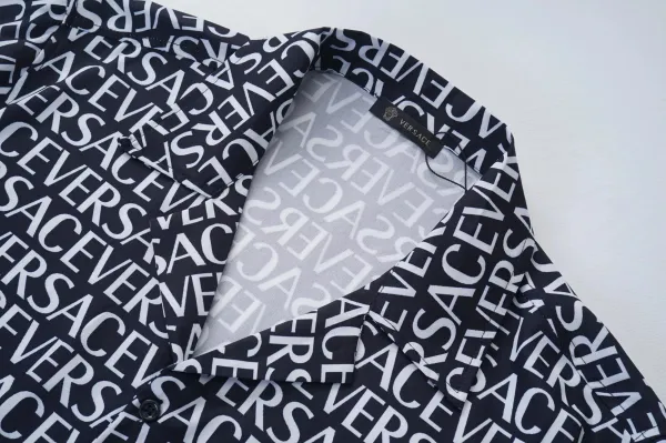 Versace Medusa Print Short-Sleeve Shirt and Shorts Set Multicolor - 8