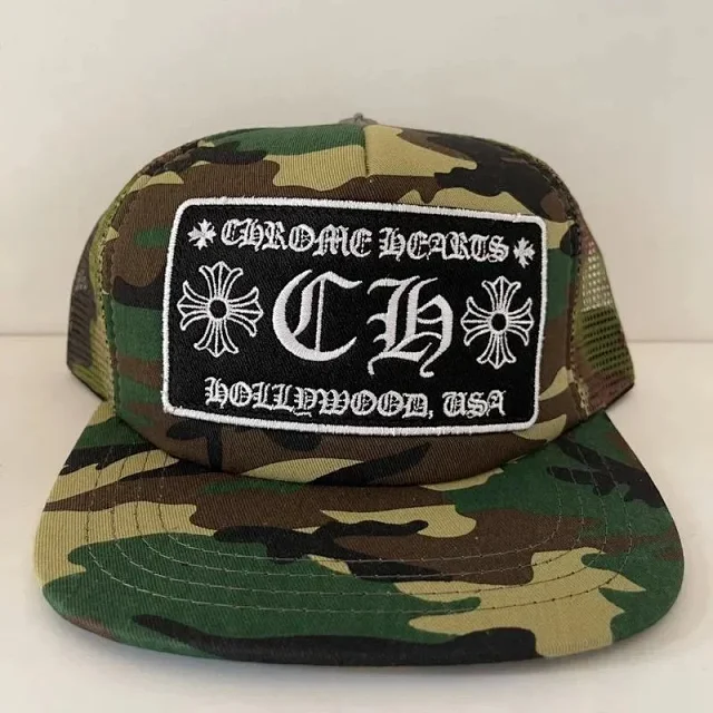 Chrome Hearts Hats Embroidered Logo Patch Flat-Brim Cap product detail image 2