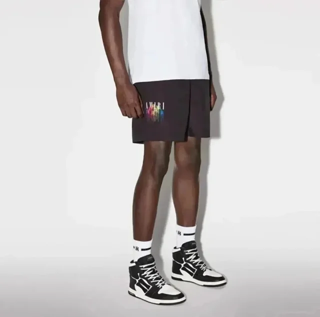 AMIRI Shorts Logo Print Drawstring product detail image 5