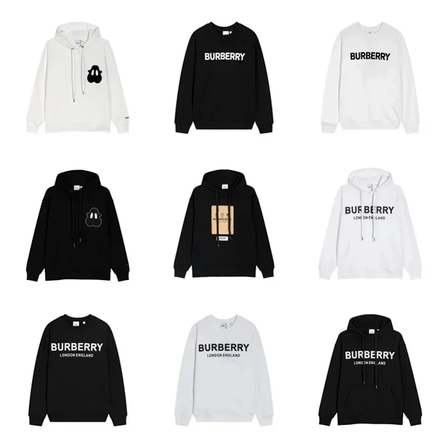 Burberry Hoodies & Sweatshirts Logo Print and Embroidered Graphic product detail image 1