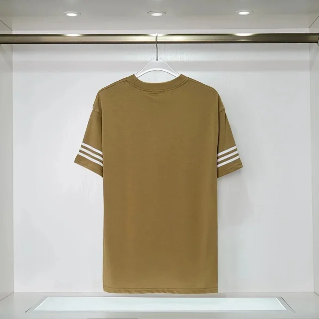 Gucci T-Shirts Trefoil Graphic and Striped Sleeves product detail image 3