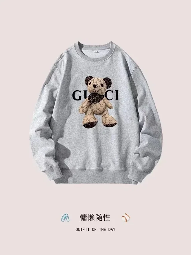 Gucci Hoodies & Sweatshirts Teddy Bear Logo-Print Crewneck Sweatshirt product detail image 8