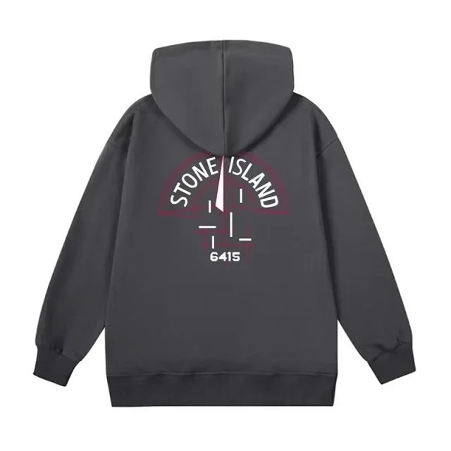 Stone Island Hoodies & Sweatshirts Hooded sweatshirt with compass back print product detail image 4