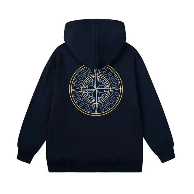 Stone Island Hoodies & Sweatshirts Hooded sweatshirt with compass back print product detail image 7