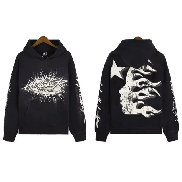 Hellstar Hoodies & Sweatshirts Graphic-print pullover hoodie product detail image 7