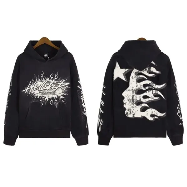 Hellstar Pink Flame Graphic Hoodie - 8