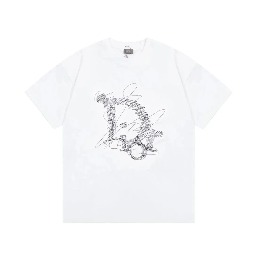 Dior T-Shirts Crew-neck short-sleeve jacquard T-shirt image 7