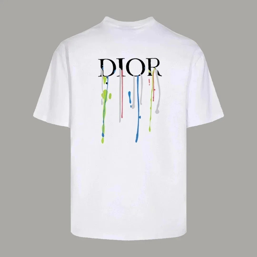 Dior T-Shirts Crew-neck short-sleeve jacquard T-shirt — 36