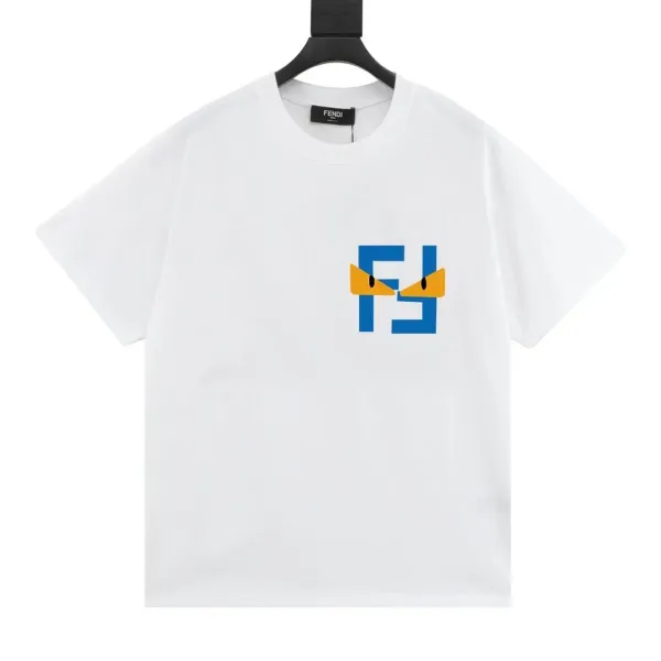 Fendi Monster FF Logo White T-Shirt - 1