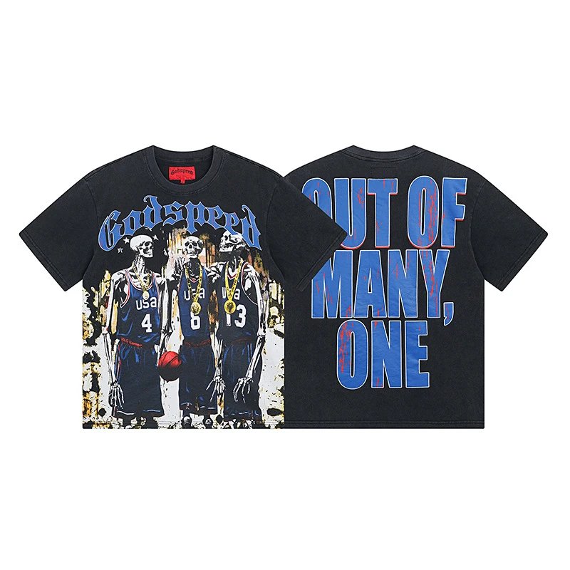 Godspeed T-Shirts Graphic short-sleeve T-shirt — 1023 washed black