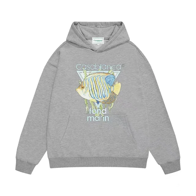 Casablanca Hoodies & Sweatshirts Blanca window graphic pullover hoodie product detail image 6