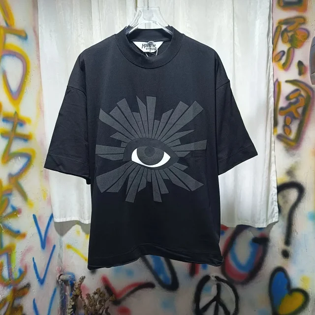 House of Errors T-Shirts Oversized Eye Graphic T-Shirt product detail image 7