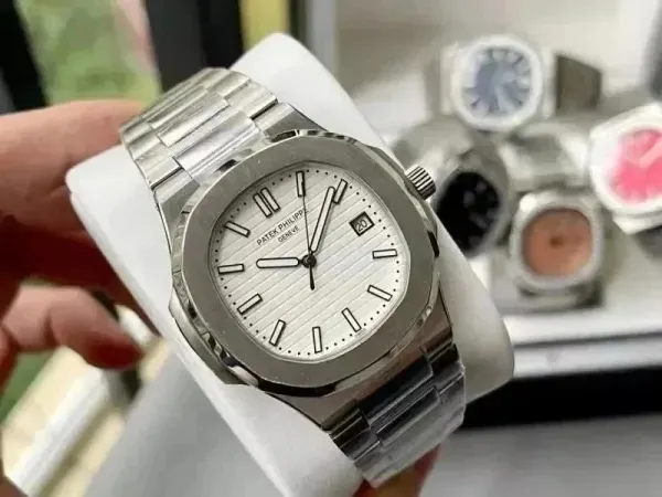 Patek Philippe Nautilus 5711/1A-010 White Dial Stainless Steel Mechanical Watch - 1