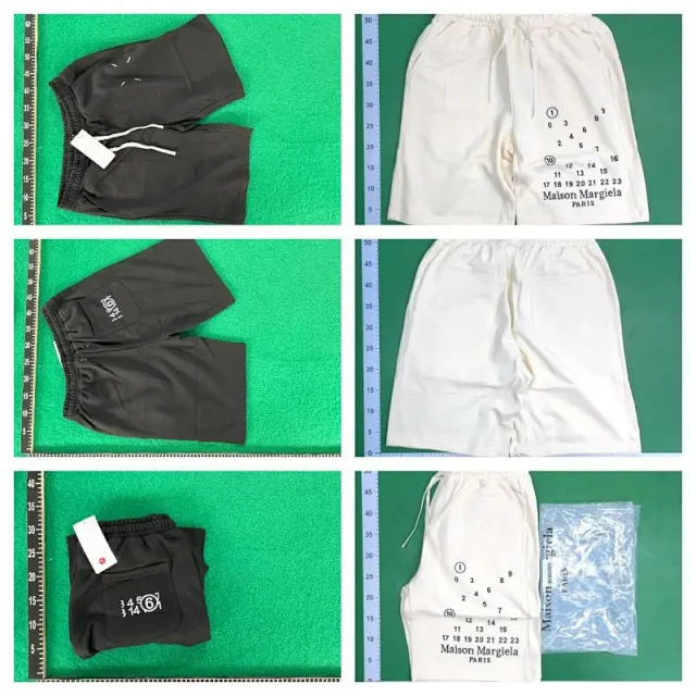 Maison Margiela Shorts Elastic-Waist Numeric Logo Graphic product detail image 2