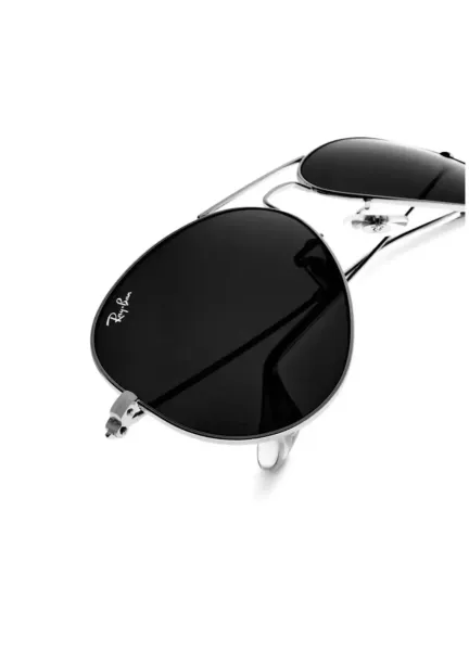 Ray-Ban Wayfarer Black Silver Mirror Sunglasses - 5