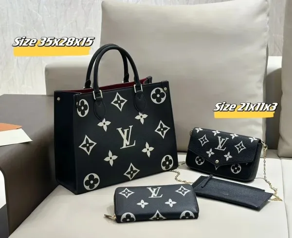 Louis Vuitton Monogram Mini Backpack, Pochette, and Crossbody Set Brown - 11